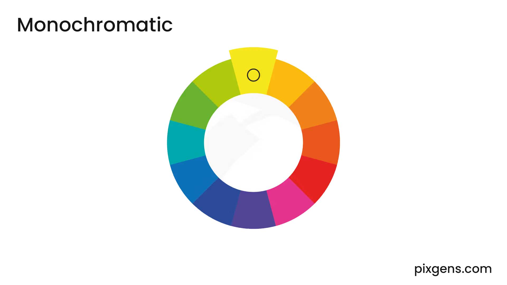 Monochromatic color scheme