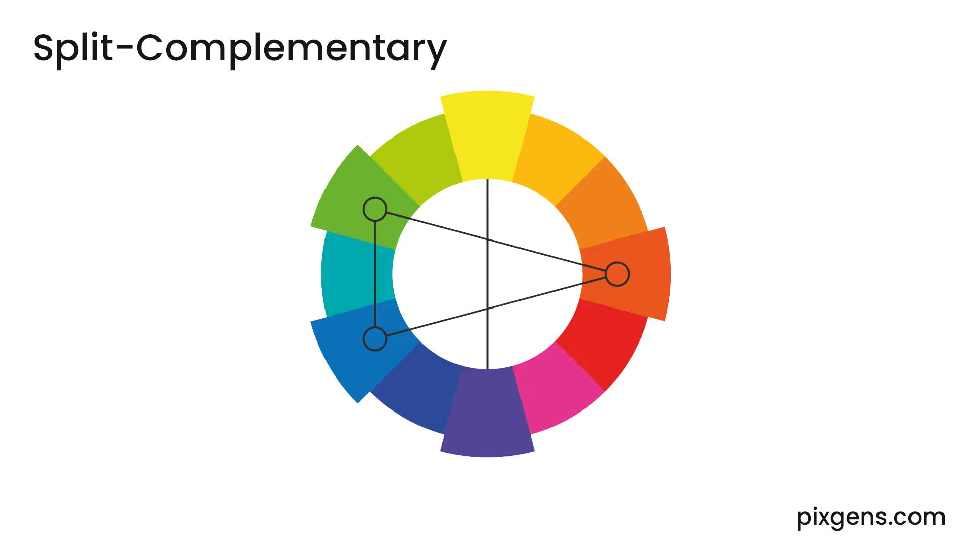 Split-Complementary color scheme